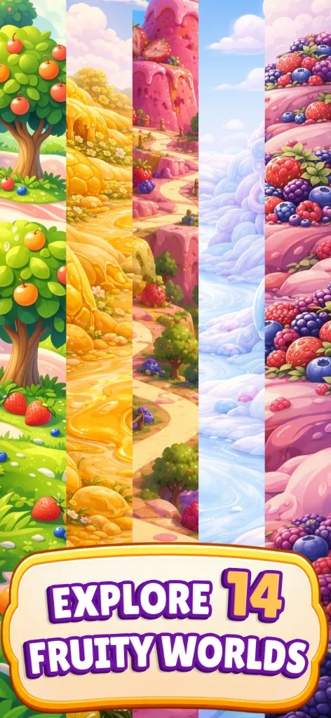 Fourteen fruity worlds to explore